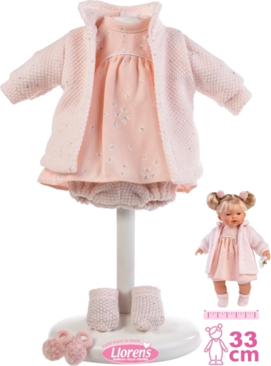 Llorens nukuriided 33 cm – roosa komplekt aksessuaaridega