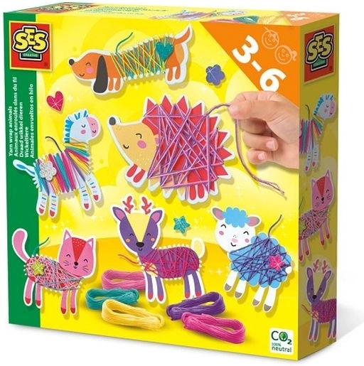 SES Yarn-Wrapped Animals – Lacing and Decorating