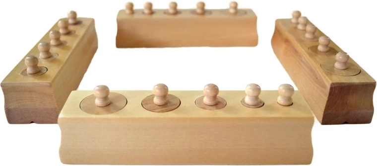 Montessori silindrid nuppudega – vähendatud versioon - 1 tk