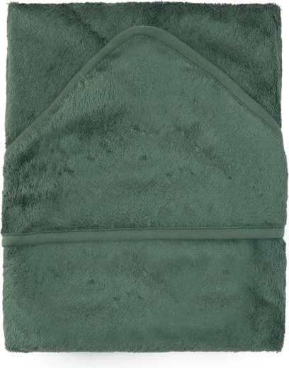 Timboo kapuutsiga rätik XXL 95 × 95 cm aspeniroheline