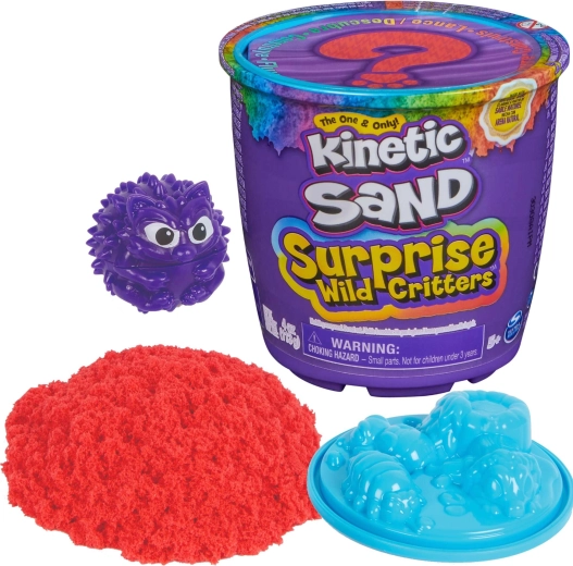 Kinetic Sand Bucket with Surprise – Wild Animals