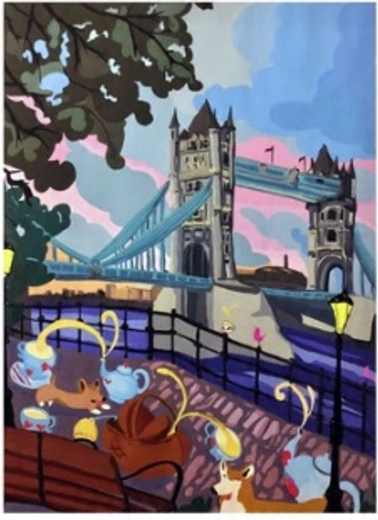 Norimpex Numbrite järgi maalimine Tower Bridge 40 × 50 cm
