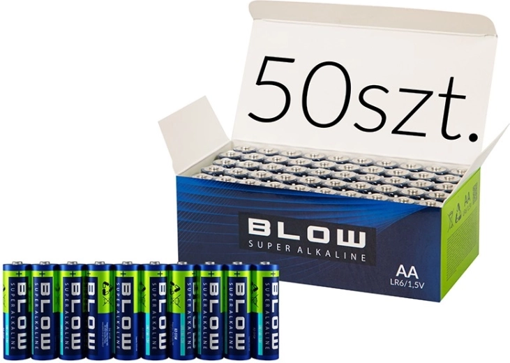 Leelispatareid AA (LR6) BLOW super alkaline – 50 tk