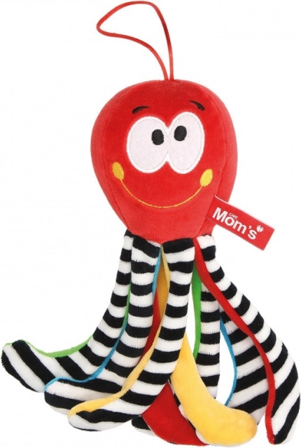 Sensory mini octopus with bell red – Mom's Care
