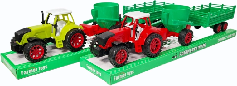 Traktor kahe haagisega