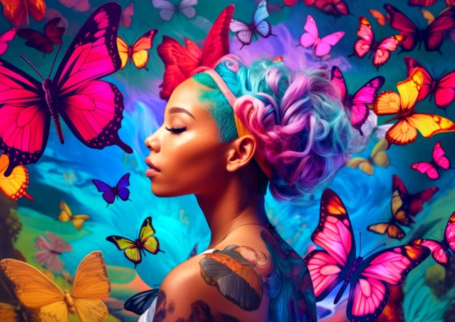 Puzzle Butterfly Queen 1000 pieces