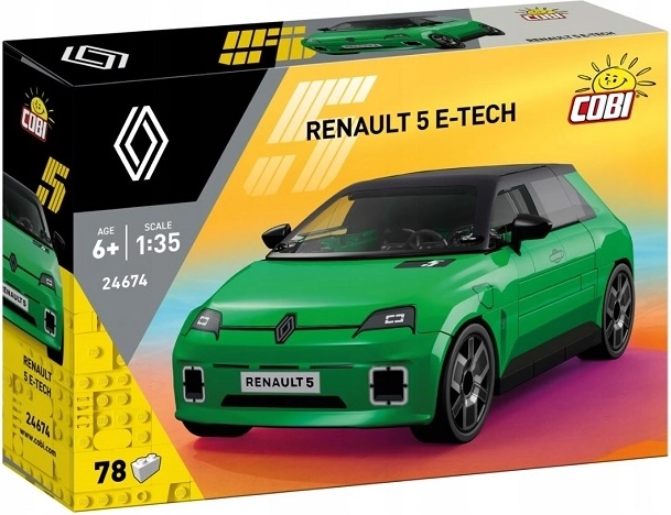 Cobi Renault 5 E‑Tech Electric roheline klotsimudel