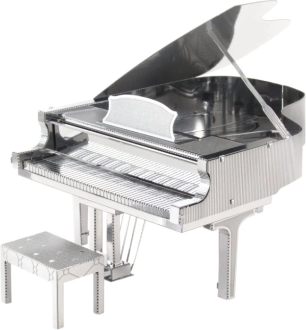 Metal earth 3D metallmudel klaver – Silver Edition