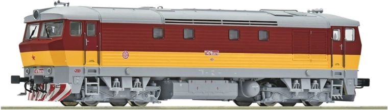 Roco diisellokomotiiv ČSD T 478 2079 „Bardotka“ H0, digitaalne heliga