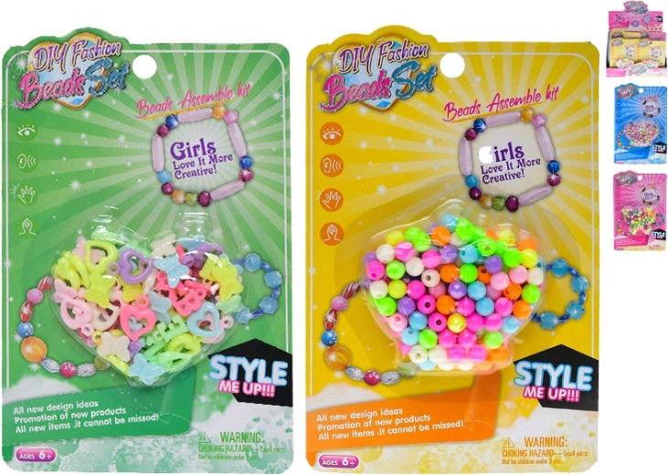 Beads for Stringing for Kids – Creative Set of 24 pcs, 4 Shape Types