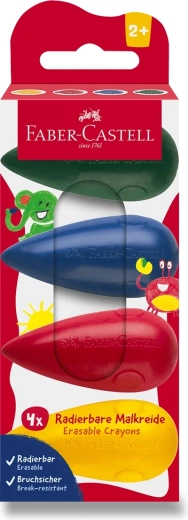 Faber-Castell palm-grip wax crayons, 4 pcs