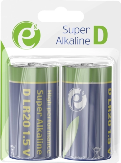 Alkaline Batteries D LR20 1.5 V, 2 pcs