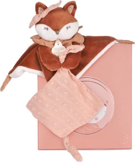 Doudou kinkekomplekt: plüüsrebane Mina luttihoidjaga 20 cm