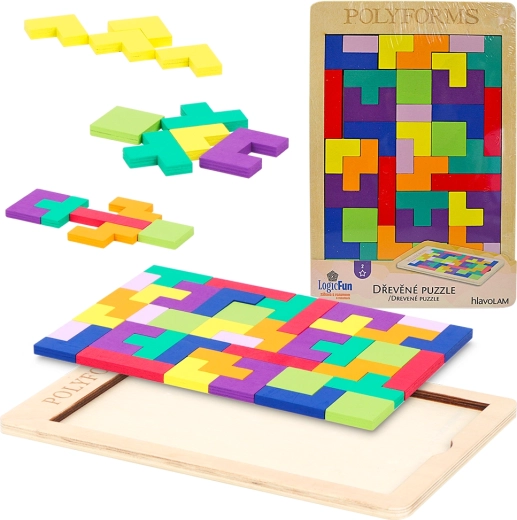 Wooden puzzle – creative geometric puzzle for children