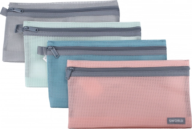 Tõmblukuga kaust erinevates värvides 23x13 cm