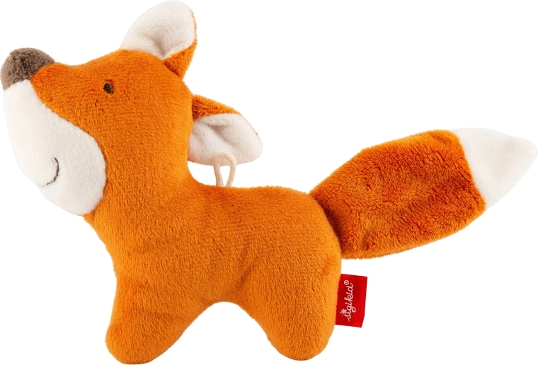 Sigikid plush rattle toy fox for babies