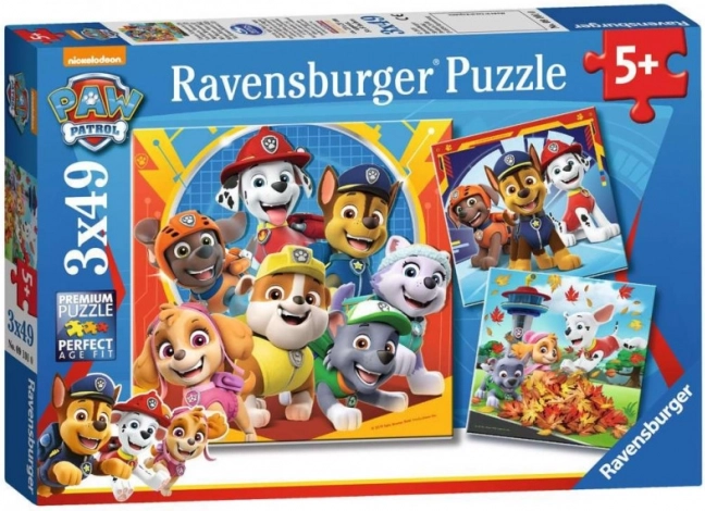 Ravensburger pusle Paw Patrol 3x49 tükki