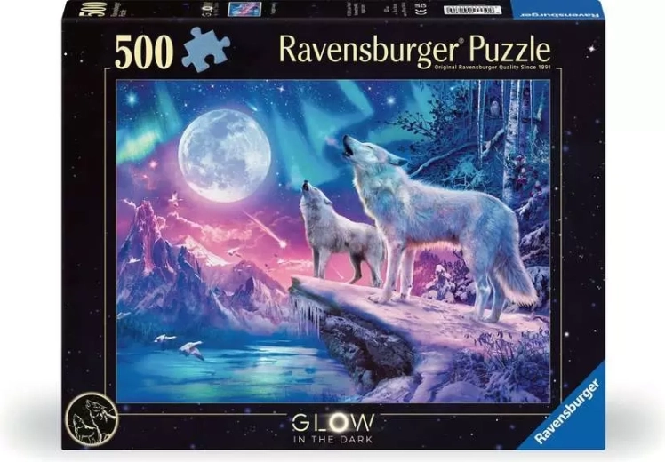 Ravensburger helendav pusle Ulguvad hundid hämaruses 500 tükki