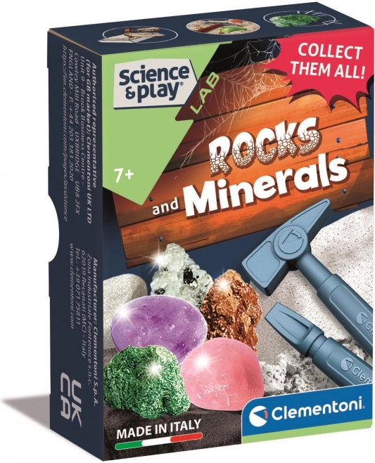 Clementoni Science & Play geoloogiline minikomplekt – kivimid ja mineraalid