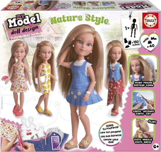 Educa creative set My Model Doll Design – natural style