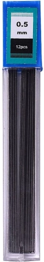 Varusüdamikud mehaanilisele pliiatsile HB 0,5 mm CONCORDE, 12 tk