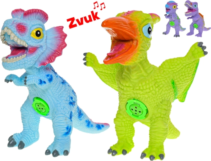 Interaktiivne patareitoitel dinosaurus 18–21 cm heliefektidega