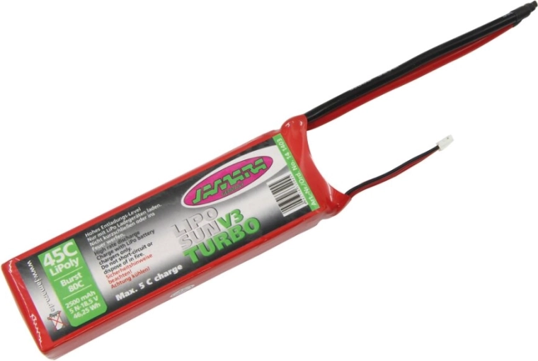 LipoSun V3 Turbo LiPo aku 2500 mAh 18,5 V 45C