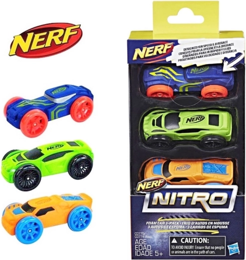 Nerf Nitro autod – 3 tk komplekt