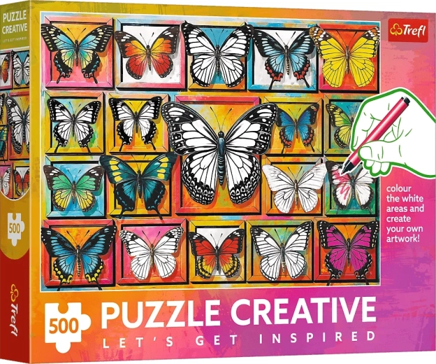 Trefl puzzle Creative butterfly collection 500 pieces