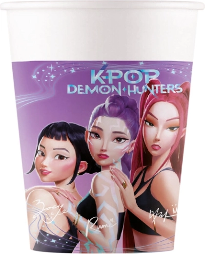 Paberist joogitopsid Demon hunters K-POP 200 ml (8 tk)