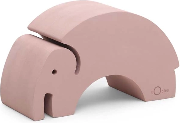 bObles Elephant Balance Toy Vintage Rose