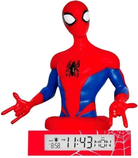 Spider-Mani 3D-lamp äratuskellaga