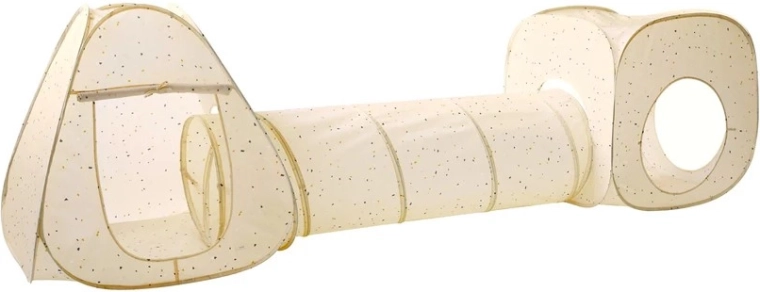 3 Sprouts laste telk ja tunnel 3v1 recycled terrazzo beige