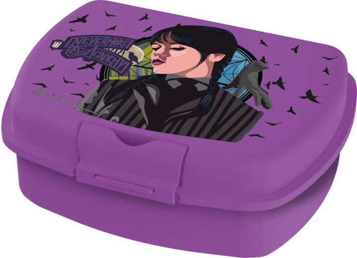 Wednesday plastic lunch box 14 × 18 × 6.7 cm