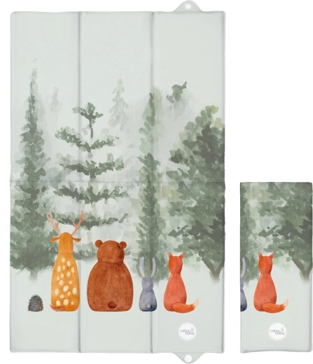 Ceba Baby reisipäevitusmatt Basic forest companions 80 × 50 cm