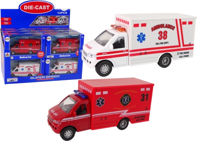 Tuletõrjesõiduk Ambulance inertsliikuriga, 2 värvi