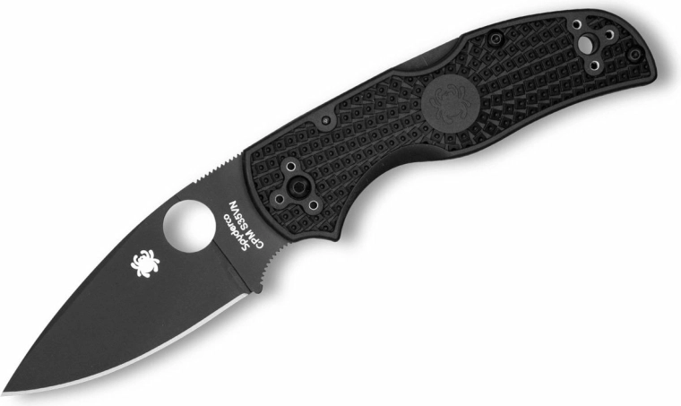 Taskunuga Spyderco Native 5 Black, must FRN, 8 cm