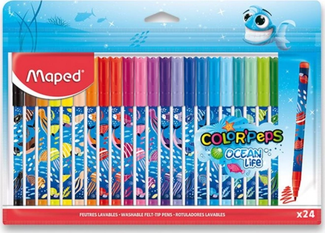 MAPED Color’Peps Ocean Life vildikad, 24 tk