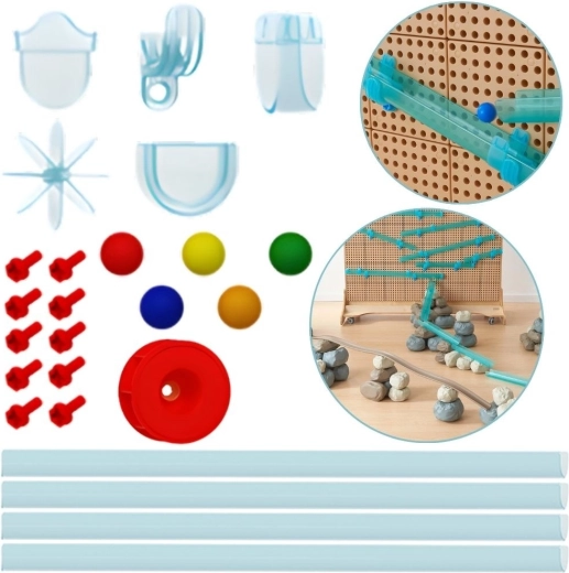 Masterkidz STEM Water and Marble Run Track – 48 Pieces