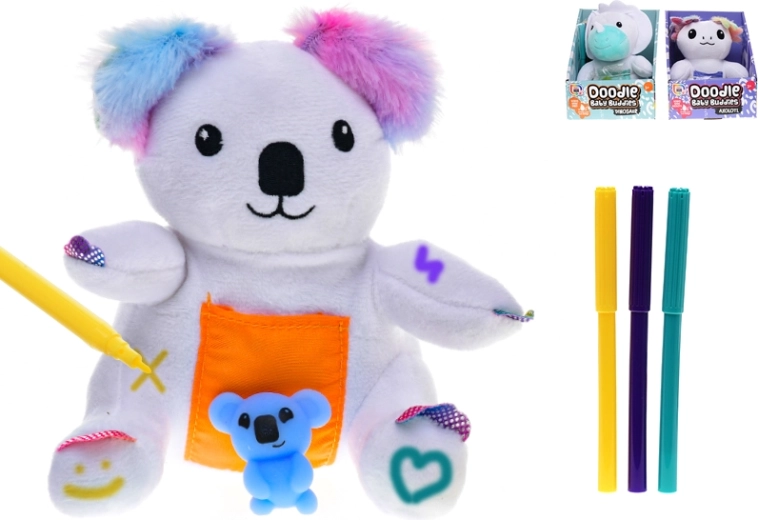 Plush Animal 15 cm – dinosaur, koala or axolotl