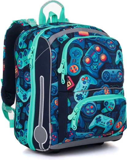 Topgal school satchel with a gaming motif BEBE