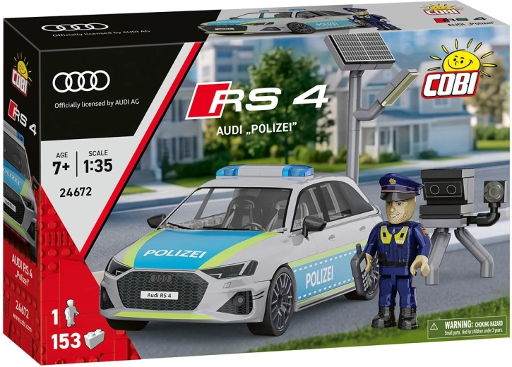 COBI Audi RS 4 Polizei ehituskomplekt mõõtkavas 1:35