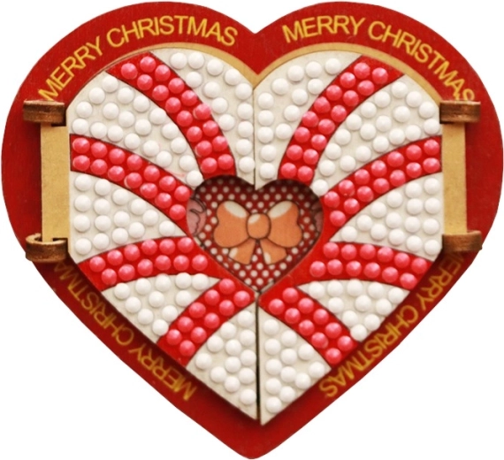 2Kids Toys diamond painting heart magnet