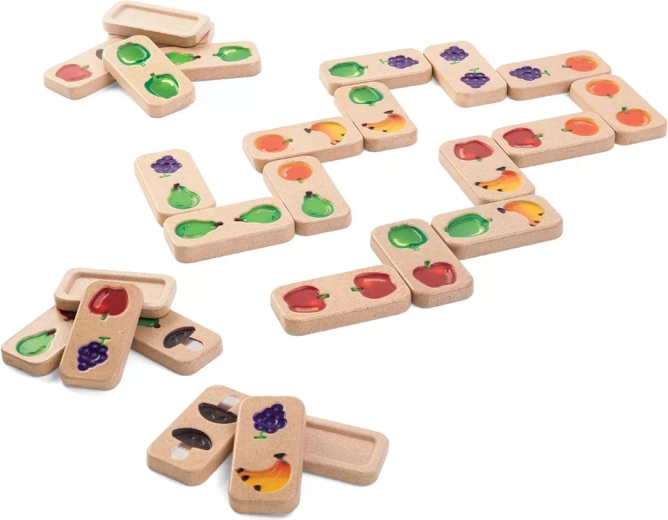 PlanToys doomino puuviljad ja köögiviljad