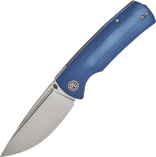 Taskunuga Petrified Fish Beluga, sinine Micarta, stonewash tera 9,2 cm