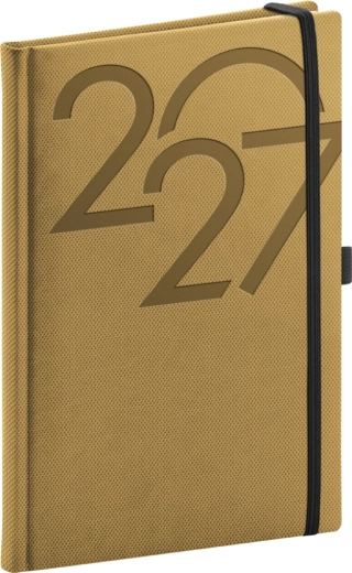 NOTIQUE nädalaplaanija Ajax 2027 kuldne 15 × 21 cm