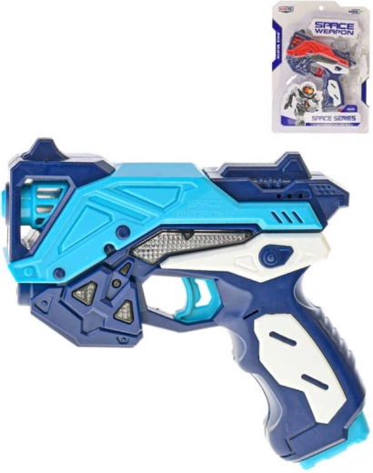 Space kids' pistol with light and sound 17 cm - 1 piece