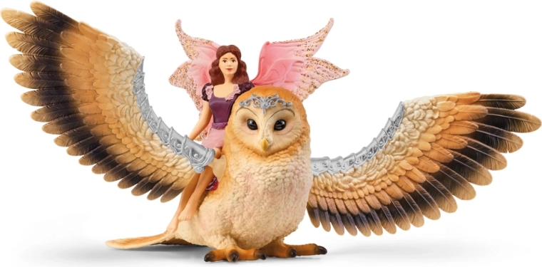 Schleich Bayala haldjas lendaval öökullil