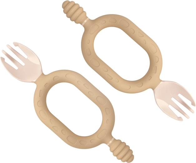 Bibado Sporkit multifunctional 2-in-1 fork fawn - 2 pcs