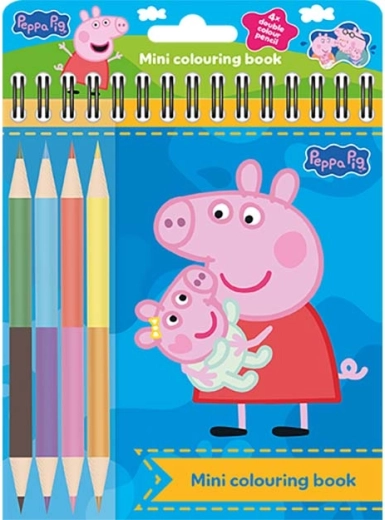 Mini värvimisraamat pliiatsitega Põrsas Peppa